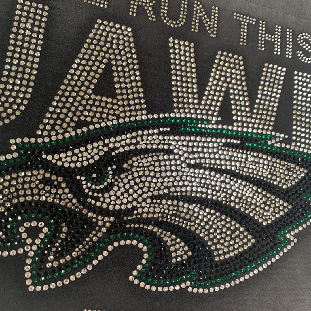 Fast Delivery Hotfix Bling Philadelphia Eagles Rhinestone Iron on Design Transfers