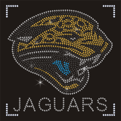 NFL Jacksonville Jaguars Football Iron on Rhinestone Transfer Sticker for Clothing