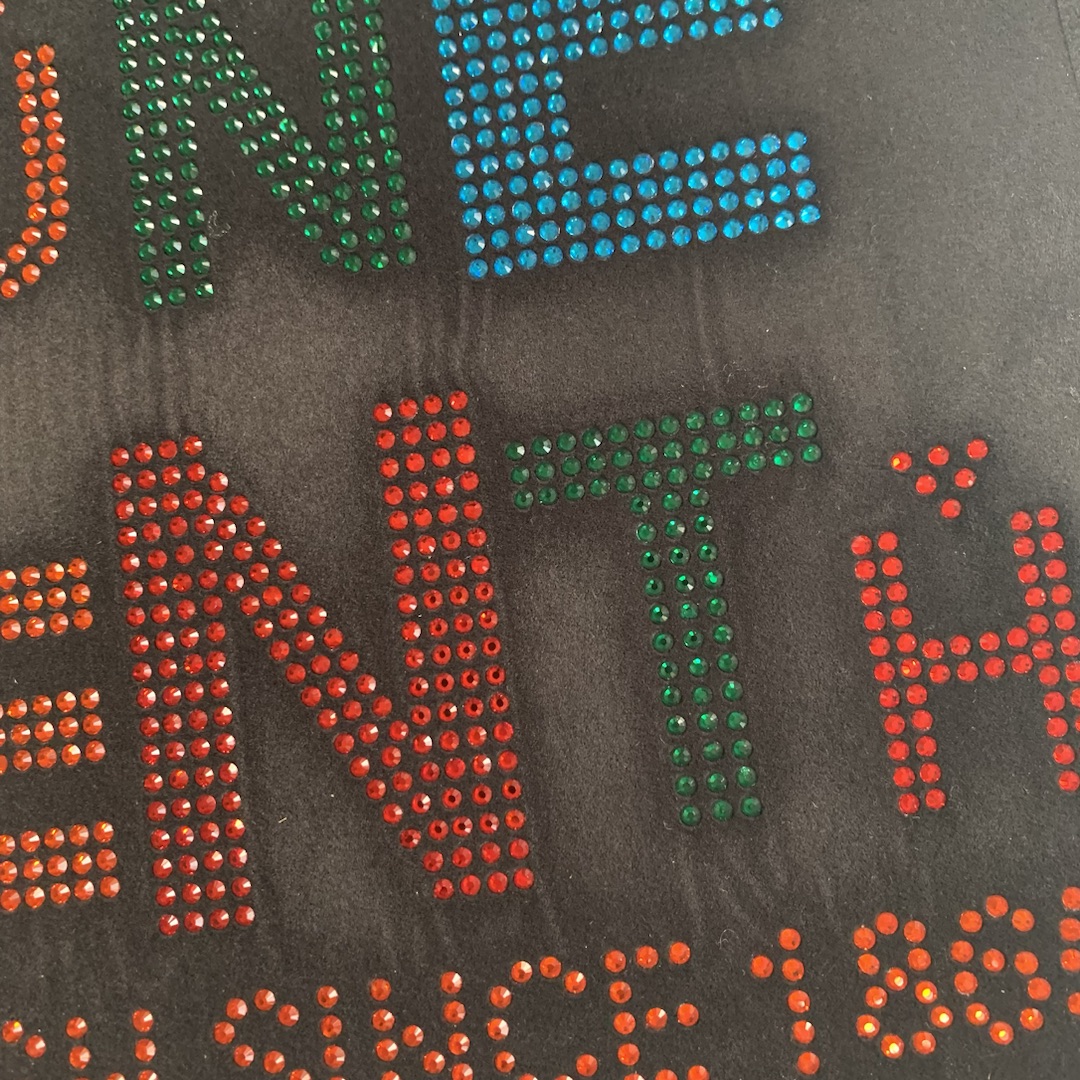 Wholesale Price Juneteeth Motifs Bling Rhinestone Iron On Transfer Design for Clothes