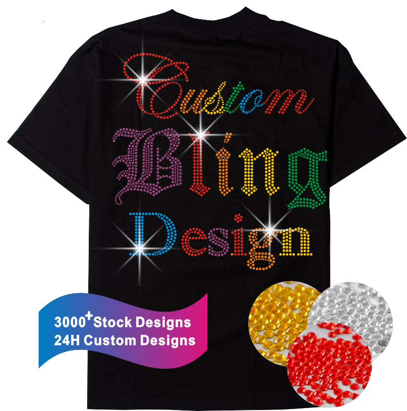 How to request custom rhinestone transfer designs