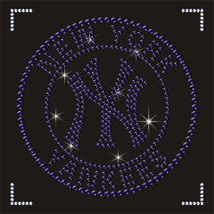 Custom Your Own Rhinestone Design Crystal Team Logo Heat Transfers for Pocket