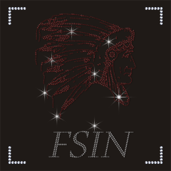 Custom Iron Indian Style Rhinestones Transfer Custom Heat Transfer for Clothes