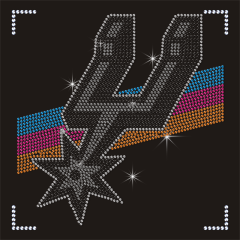 Wholesale Basketball Team Logo Design Hotfix Rhinestone Transfer