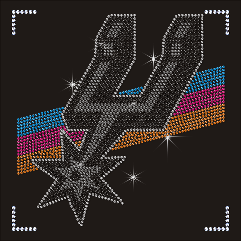 Wholesale Basketball Team Logo Design Hotfix Rhinestone Transfer