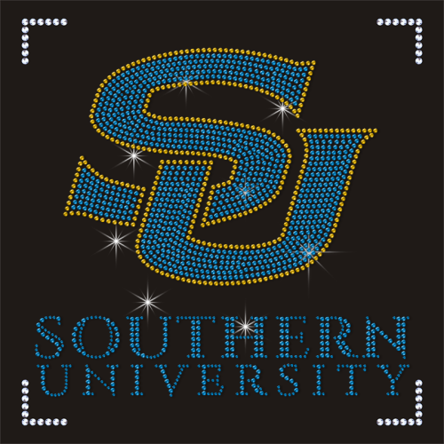 Crystal SU Rhinestone Motif University Design Heat Transfers