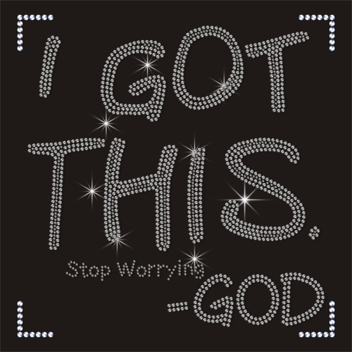 Wholesale Custom Slogen Rhinestone Motif Christian Design Transfers
