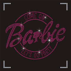 Custom Logo and Letters Motif Designs Rhinestone Transfers