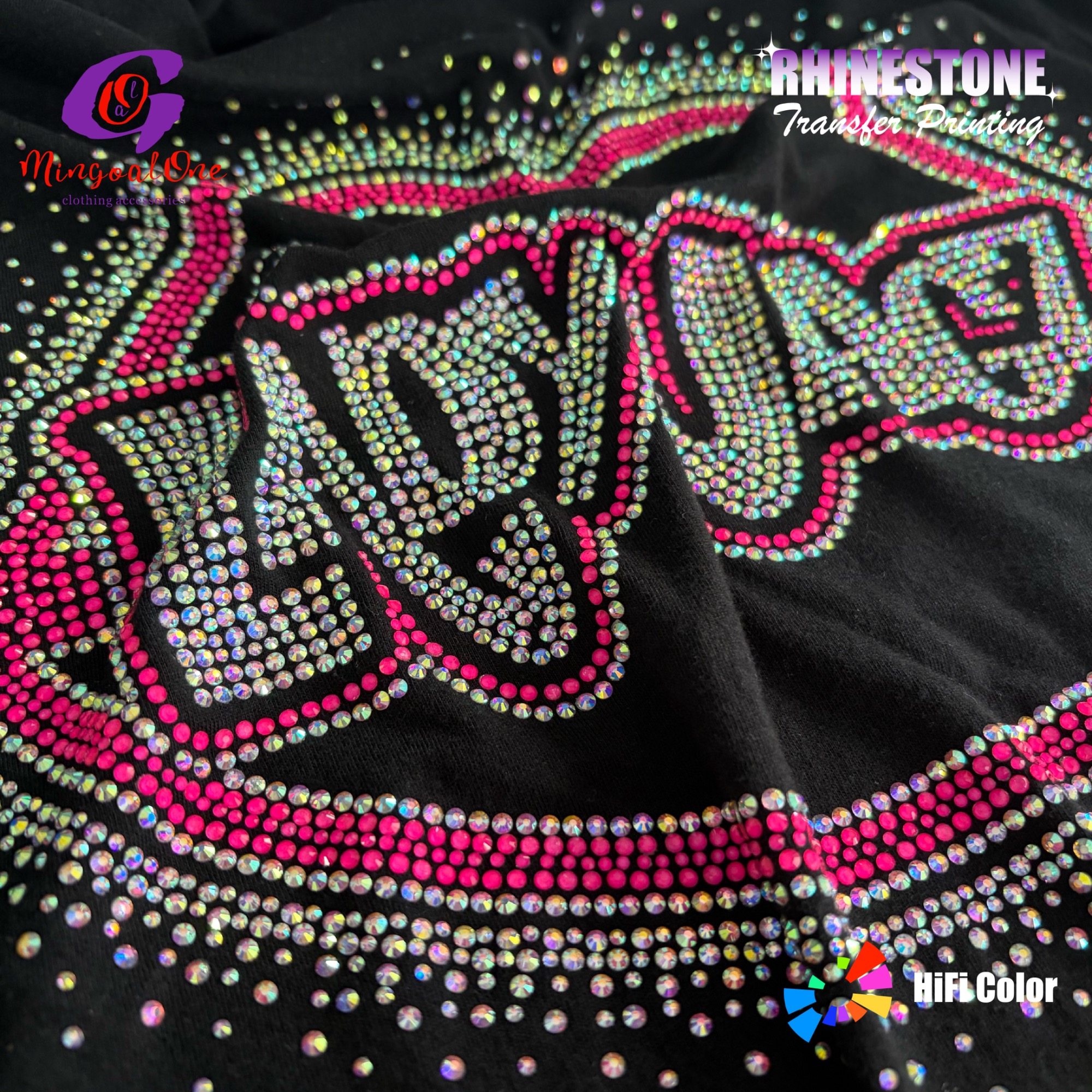 Diamond Level Cutting Rhinestone Hotfix Transfer Super Sparkling Clear Glass Stones Long-lasting Gloss