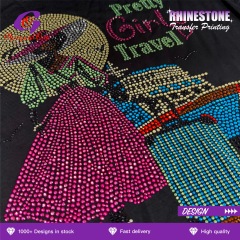 Custom Alphabet Number Bling Rhinestone Heat Transfer Low MOQ Washable Crystal Hot Fix Applique for Brand Garment