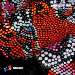 3D Stereo Custom Brand Logo Rhinestone Transfer High Adhesive Hotfix Iron on Patch for Streetwear