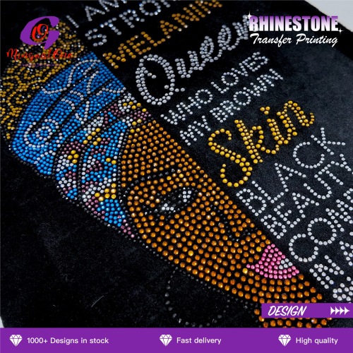 Multi Color AB Aurora Rhinestone Hotfix Transfer Custom Irregular Crystal Iron on Patch for Fashion Apparel