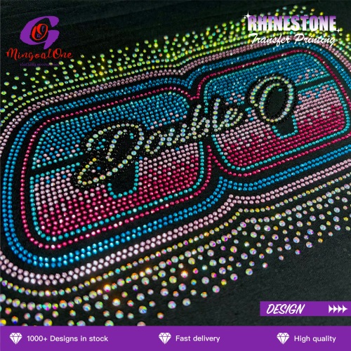 Oversized Full Page Rhinestone Hotfix Transfer Custom Large Area Bling Crystal Iron on for Stage Costume