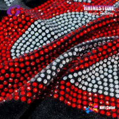 Bulk Supply Custom Rhinestone Motif Heavy Wash Resistant Crystal Hot Fix Transfer for Hoodies Jeans Shoes