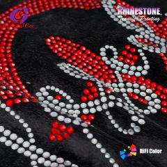 Eco-friendly Premium Glass Rhinestone Hotfix Transfer Custom Design High Temperature Resistant Iron on Sticker