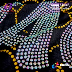 Eco-friendly Premium Glass Rhinestone Hotfix Transfer Custom Design High Temperature Resistant Iron on Sticker