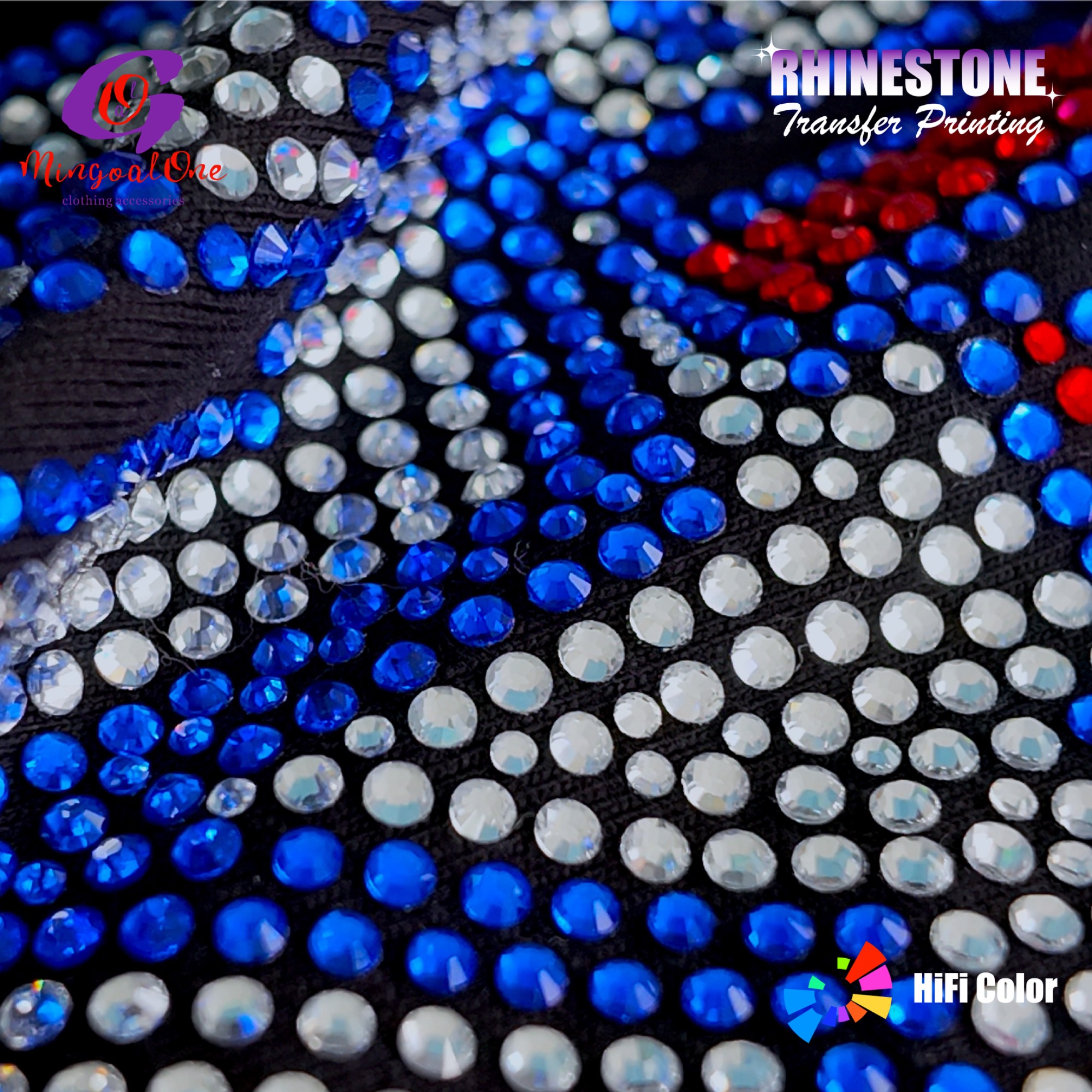 Diamond Level Cutting Rhinestone Hotfix Transfer Super Sparkling Clear Glass Stones Long-lasting Gloss