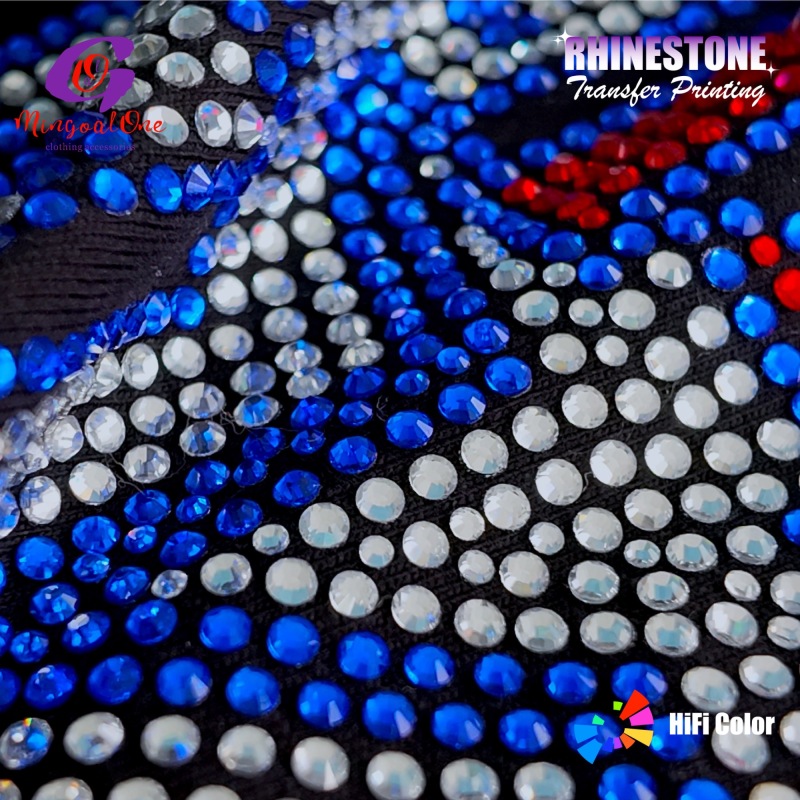 Diamond Level Cutting Rhinestone Hotfix Transfer Super Sparkling Clear Glass Stones Long-lasting Gloss