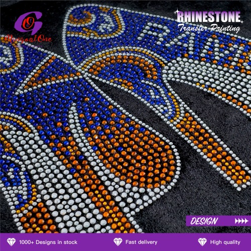 Dance Cheerleading Bling Rhinestone Heat Transfer Custom Hotfix Design for Sports Jersey Tops