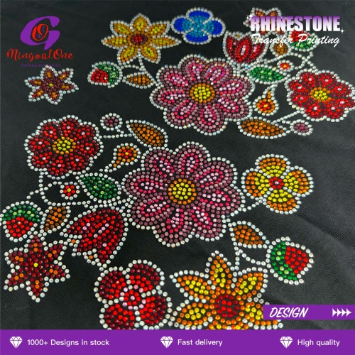 Dance Competition Luxury Rhinestone Hotfix Transfer Custom Iron on Decoration for Performance Costume