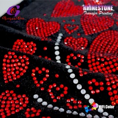 Bulk Supply Custom Rhinestone Motif Heavy Wash Resistant Crystal Hot Fix Transfer for Hoodies Jeans Shoes