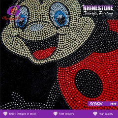 Rainbow Aurora AB Rhinestone Hotfix Transfer Iridescent Crystal Stones Multi-color Refraction Custom Iron on Patch