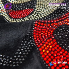 Rainbow Aurora AB Rhinestone Hotfix Transfer Iridescent Crystal Stones Multi-color Refraction Custom Iron on Patch