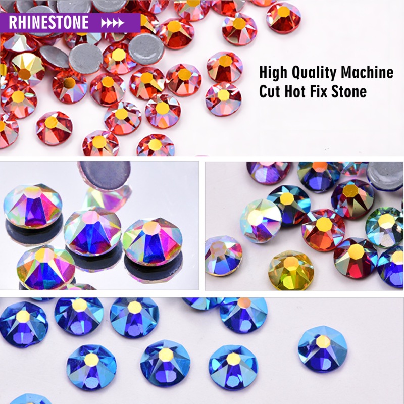 High Quality Machine Cut Hot Fix Stone