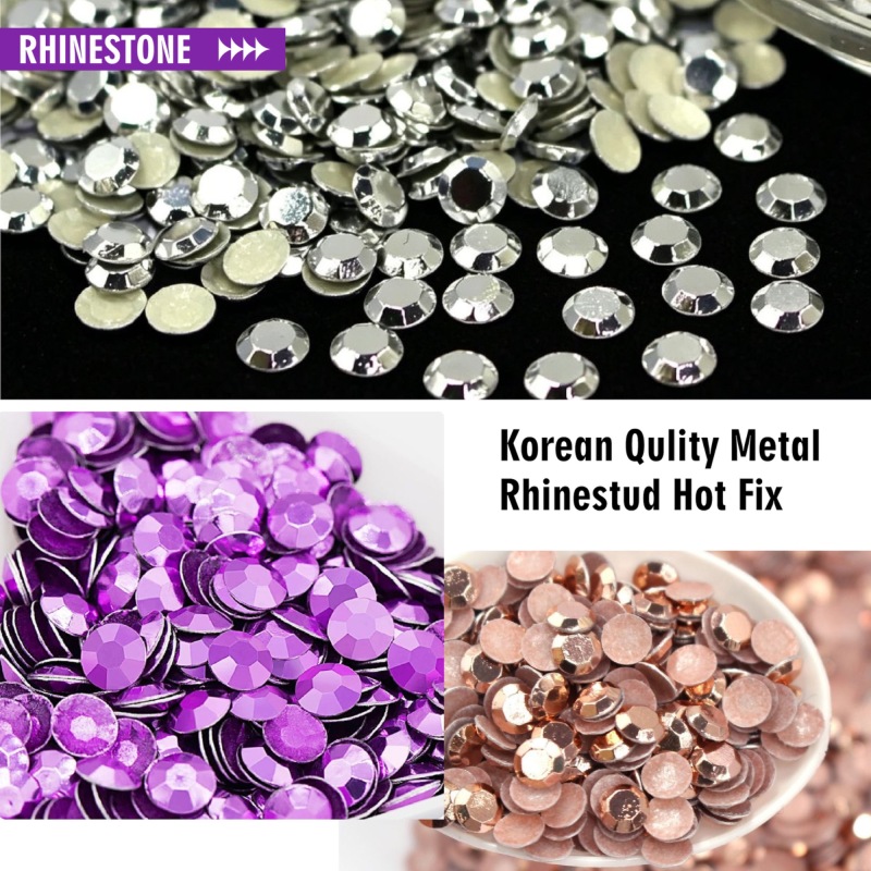 Korean Qulity Metal Rhinestud Hot Fix