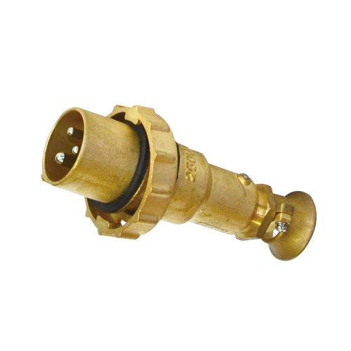 Brass Marine Electrical Plug 250-380-440V 16A 2P+E / 3P+E | CTS2-2/I4