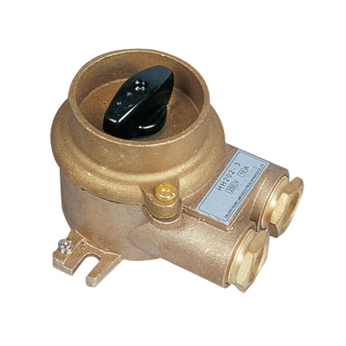Brass Marine Power Switch 24-440V 10-16A | HH202-3