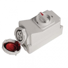 Nylon Reefer Container Switch Socket 380-440V 32-63A 3P+E Receptacle | CRLS-14432P