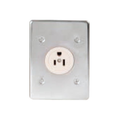 IMPA 792971 Stainless Steel Marine Cabin Socket 125-250V 10-15A