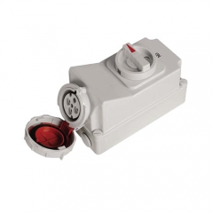 Nylon Reefer Container Switch Socket 380-440V 32-63A 3P+E Receptacle | CRLS-14432P