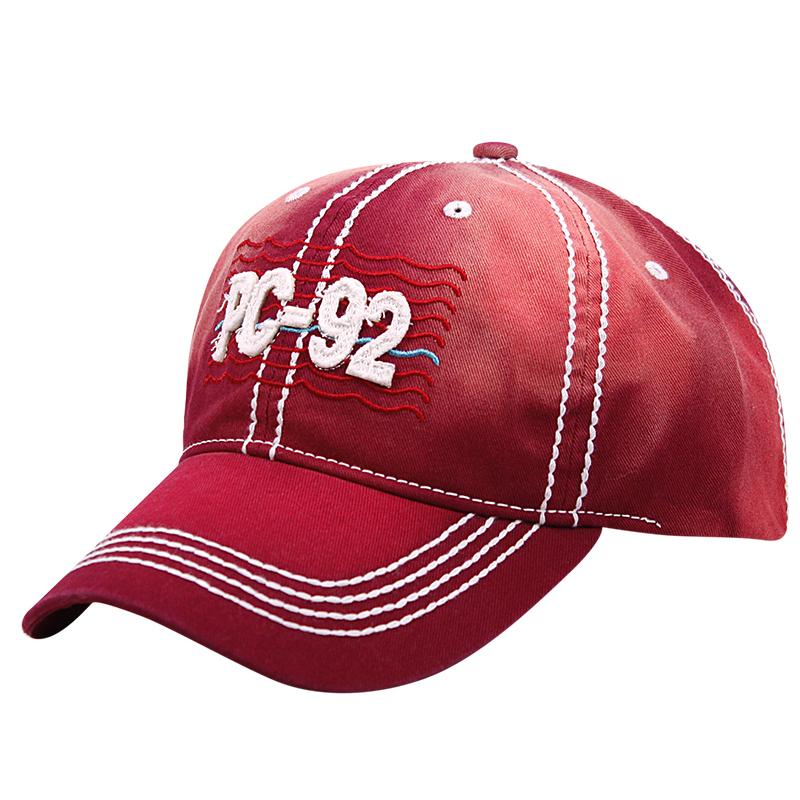 Heavy Stiching Mineral Washed Twill Fashion caps