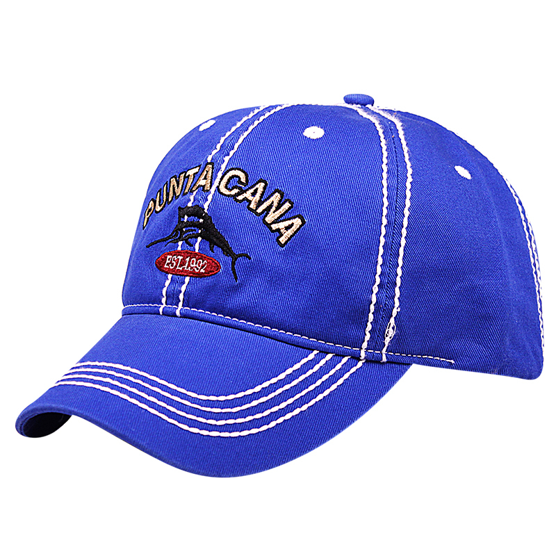Heavy Stiching 2 Tone Washed Twill Souvenir Caps