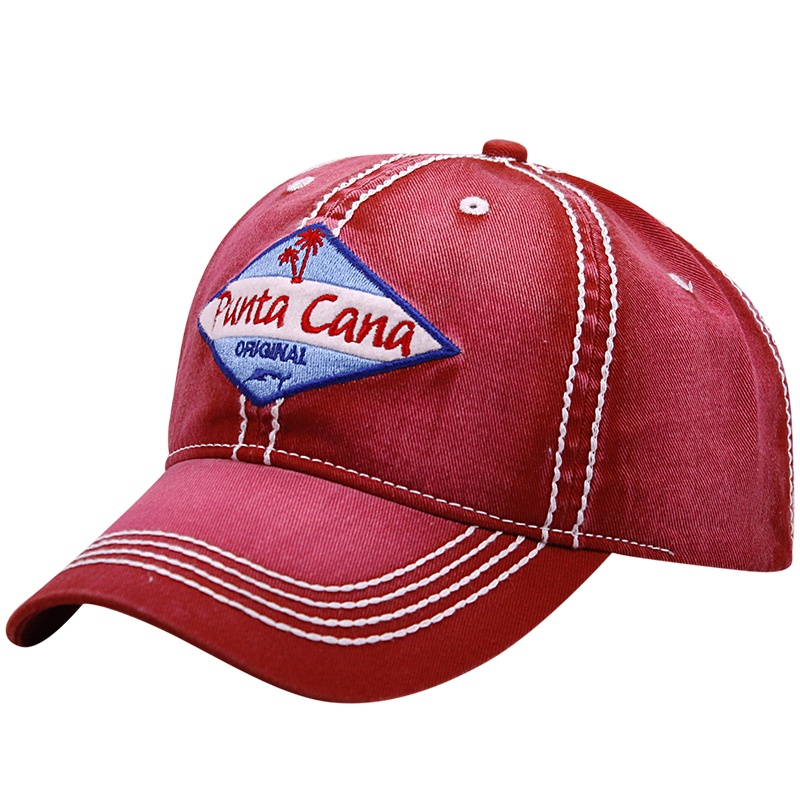Heavy Stiching Mineral Washed Twill Souvenir Caps