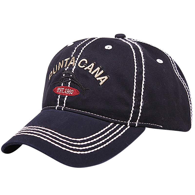 Heavy Stiching 2 Tone Washed Twill Souvenir Caps