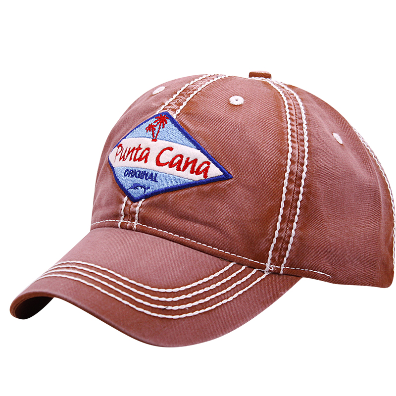 Heavy Stiching Mineral Washed Twill Souvenir Caps