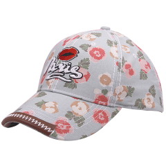 Floral Fabric Lady Sport Souvenir Caps