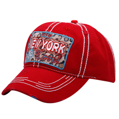 Heavy Stiching Washed Twill Souvenir Caps