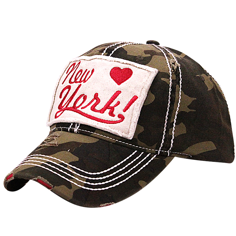 Heavy Stiching Washed Twill Souvenir Caps