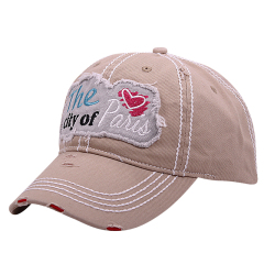 Heavy Stiching Washed Twill Souvenir Caps