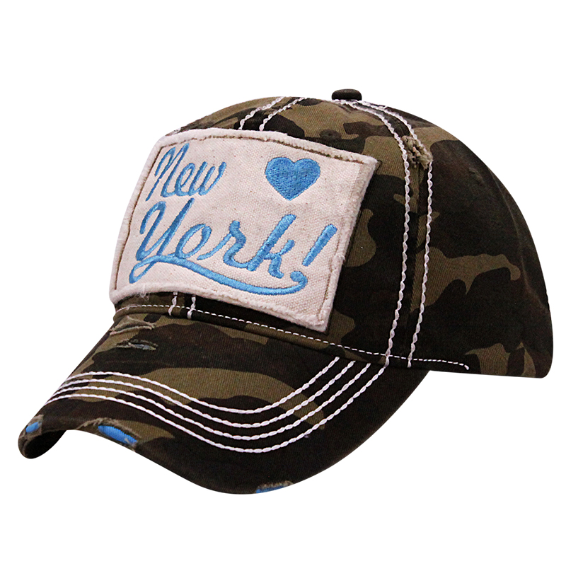 Heavy Stiching Washed Twill Souvenir Caps