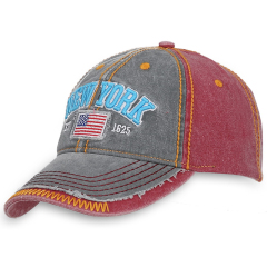 Contrast Stiching Classic 2 Tone Cotton Souvenir Caps