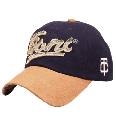 Cotton Twill Leather Peak Cotton Souvenir Caps