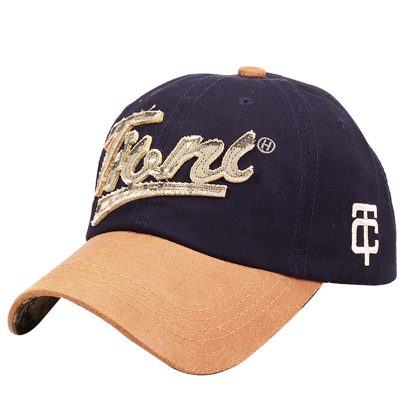 Cotton Twill Leather Peak Cotton Souvenir Caps