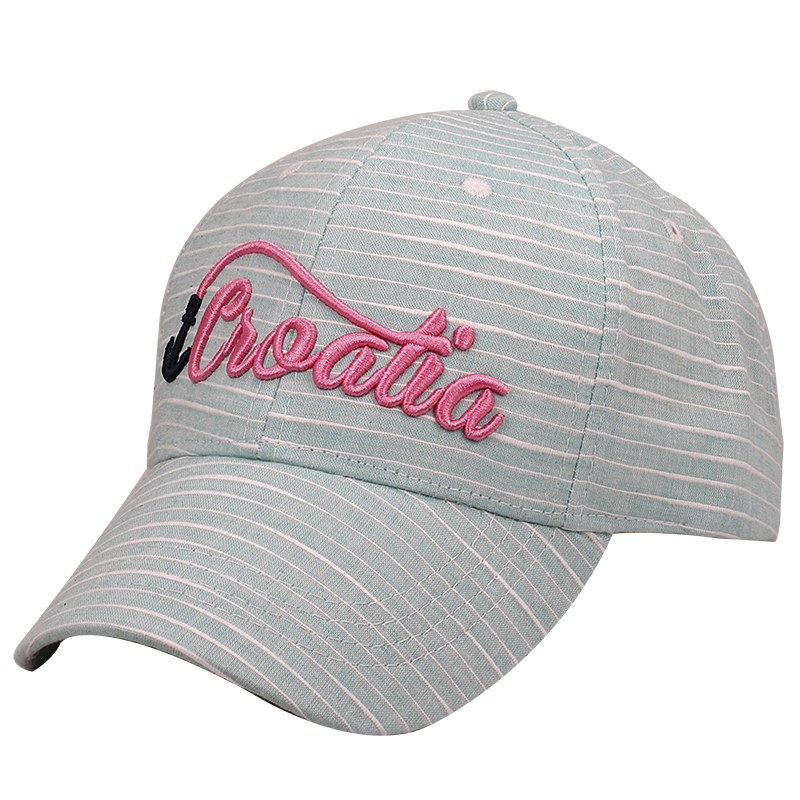 Super Soft Oxford Stripe Youth Twill Souvenir Caps
