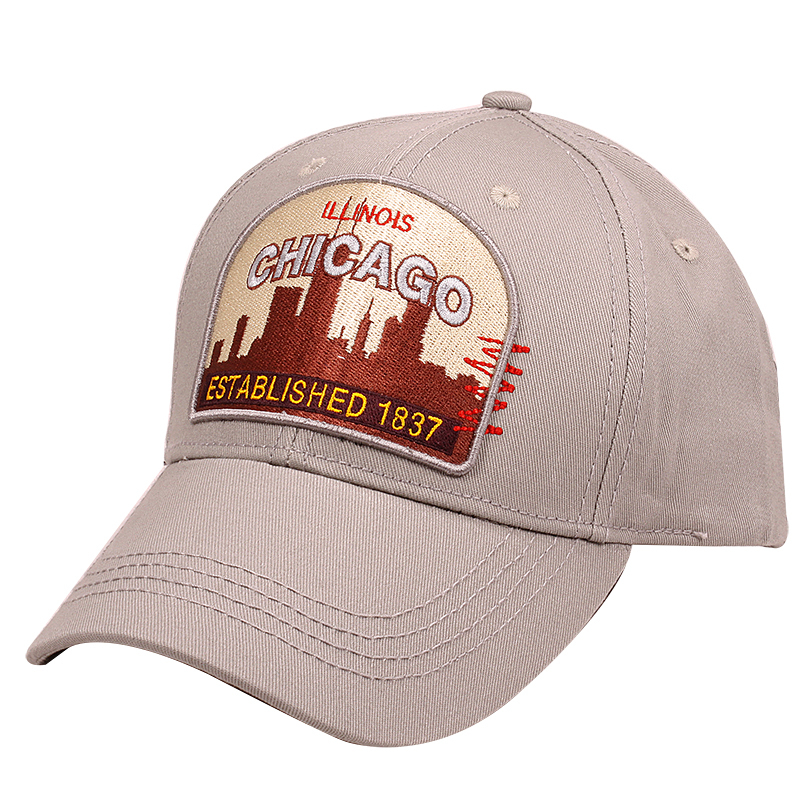 Heavy Stitching Structured Twill Souvenir Caps