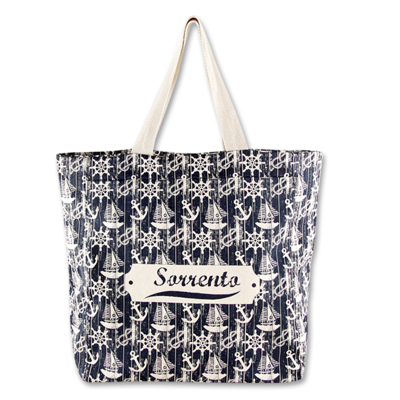 Cotton Canvas With Printing Souvenir Tote Bag