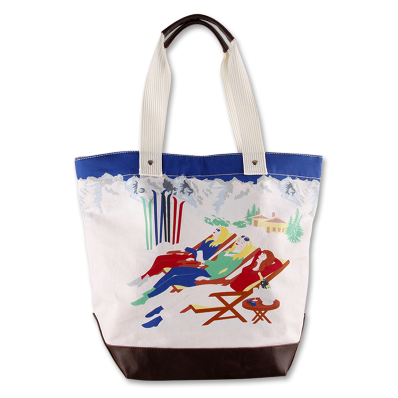 Contrast Colours Digital Printing Souvenir Tote Bag